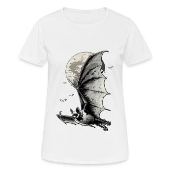 Schläger - Frauen T-Shirt atmungsaktiv - Weiß - Vorne - AI Model Female 172 dark (172cm)