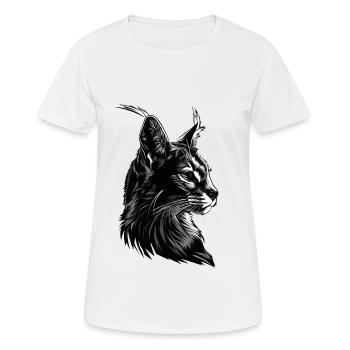 Karakal - Frauen T-Shirt atmungsaktiv - Weiß - Vorne - AI Model Female 172 dark (172cm)
