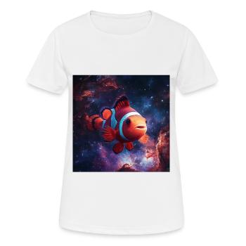 Clownfisch - Frauen T-Shirt atmungsaktiv - Weiß - Vorne - AI Model Female 172 dark (172cm)