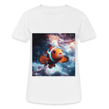 Clownfisch - Frauen T-Shirt atmungsaktiv - Weiß - Vorne - AI Model Female 172 dark (172cm)