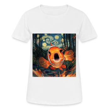 Clownfisch - Frauen T-Shirt atmungsaktiv - Weiß - Vorne - AI Model Female 172 dark (172cm)