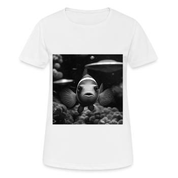Clownfisch - Frauen T-Shirt atmungsaktiv - Weiß - Vorne - AI Model Female 172 dark (172cm)