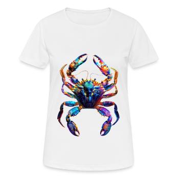 Krabbe - Frauen T-Shirt atmungsaktiv - Weiß - Vorne - AI Model Female 172 dark (172cm)