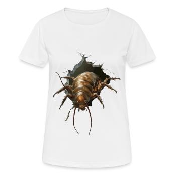 Assel - Frauen T-Shirt atmungsaktiv - Weiß - Vorne - AI Model Female 172 dark (172cm)
