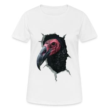 Geier - Frauen T-Shirt atmungsaktiv - Weiß - Vorne - AI Model Female 172 dark (172cm)