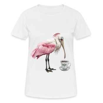 Löffel Kaffee - Frauen T-Shirt atmungsaktiv - Weiß - Vorne - AI Model Female 172 dark (172cm)