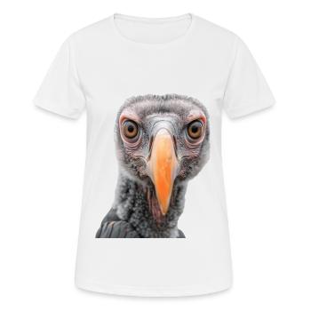 Geier - Frauen T-Shirt atmungsaktiv - Weiß - Vorne - AI Model Female 172 dark (172cm)