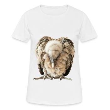 Geier - Frauen T-Shirt atmungsaktiv - Weiß - Vorne - AI Model Female 172 dark (172cm)