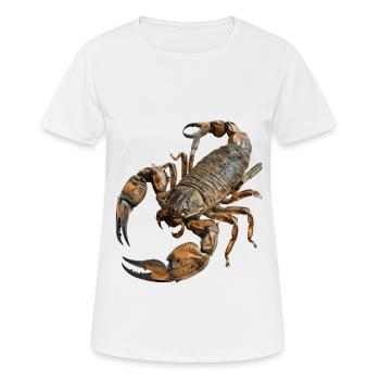 Skorpion - Frauen T-Shirt atmungsaktiv - Weiß - Vorne - AI Model Female 172 dark (172cm)