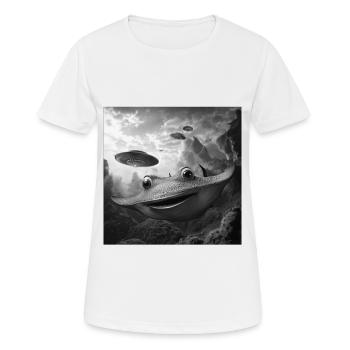 Stachelrochen - Frauen T-Shirt atmungsaktiv - Weiß - Vorne - AI Model Female 172 dark (172cm)