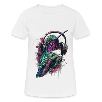 Kolibri - Frauen T-Shirt atmungsaktiv - Weiß - Vorne - AI Model Female 172 dark (172cm)