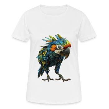 Papagei - Frauen T-Shirt atmungsaktiv - Weiß - Vorne - AI Model Female 172 dark (172cm)