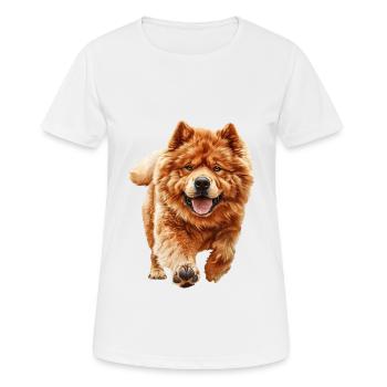 Chow-Chow - Frauen T-Shirt atmungsaktiv - Weiß - Vorne - AI Model Female 172 dark (172cm)