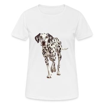 Dalmatiner - Frauen T-Shirt atmungsaktiv - Weiß - Vorne - AI Model Female 172 dark (172cm)