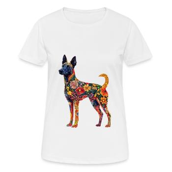 Belgischer Malinois - Frauen T-Shirt atmungsaktiv - Weiß - Vorne - AI Model Female 172 dark (172cm)