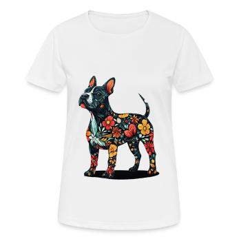 Bullterrier - Frauen T-Shirt atmungsaktiv - Weiß - Vorne - AI Model Female 172 dark (172cm)