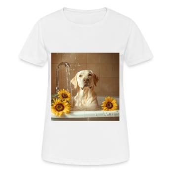 Labrador Retriever - Frauen T-Shirt atmungsaktiv - Weiß - Vorne - AI Model Female 172 dark (172cm)