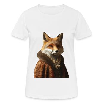 Fuchs - Frauen T-Shirt atmungsaktiv - Weiß - Vorne - AI Model Female 172 dark (172cm)