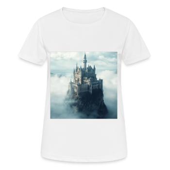 Mittelalterliche Burg - Frauen T-Shirt atmungsaktiv - Weiß - Vorne - AI Model Female 172 dark (172cm)