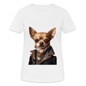 Chihuahua - Frauen T-Shirt atmungsaktiv - Weiß - Vorne - AI Model Female 172 dark (172cm)