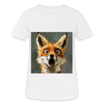 Fuchs - Frauen T-Shirt atmungsaktiv - Weiß - Vorne - AI Model Female 172 dark (172cm)