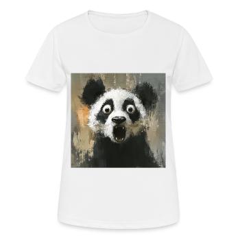 Panda - Frauen T-Shirt atmungsaktiv - Weiß - Vorne - AI Model Female 172 dark (172cm)