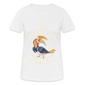 Nashornvogel - Frauen T-Shirt atmungsaktiv - Weiß - Vorne - AI Model Female 172 dark (172cm)