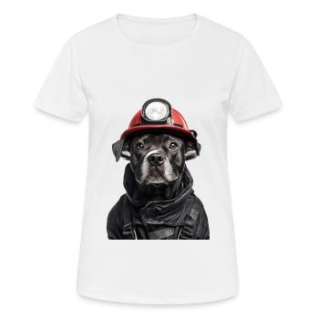 Staffordshire Bullterrier - Frauen T-Shirt atmungsaktiv - Weiß - Vorne - AI Model Female 172 dark (172cm)