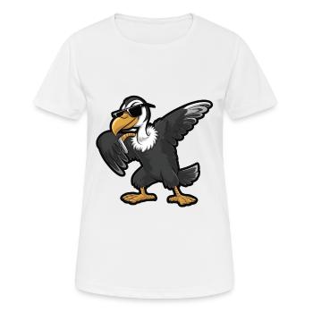 Geier - Frauen T-Shirt atmungsaktiv - Weiß - Vorne - AI Model Female 172 dark (172cm)
