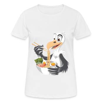 Geier - Frauen T-Shirt atmungsaktiv - Weiß - Vorne - AI Model Female 172 dark (172cm)