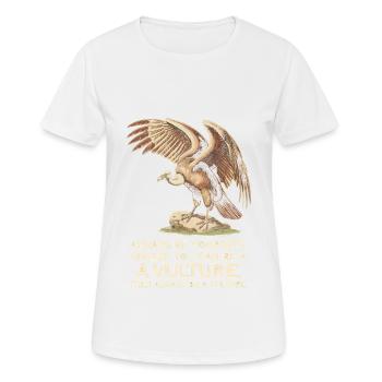Geier - Frauen T-Shirt atmungsaktiv - Weiß - Vorne - AI Model Female 172 dark (172cm)