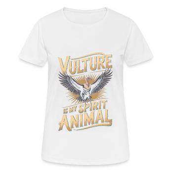 Geier - Frauen T-Shirt atmungsaktiv - Weiß - Vorne - AI Model Female 172 dark (172cm)