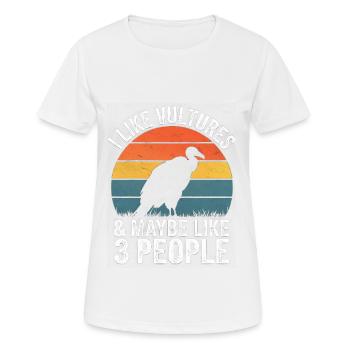 Geier - Frauen T-Shirt atmungsaktiv - Weiß - Vorne - AI Model Female 172 dark (172cm)