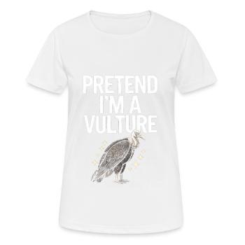 Geier - Frauen T-Shirt atmungsaktiv - Weiß - Vorne - AI Model Female 172 dark (172cm)
