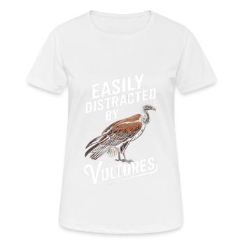 Geier - Frauen T-Shirt atmungsaktiv - Weiß - Vorne - AI Model Female 172 dark (172cm)