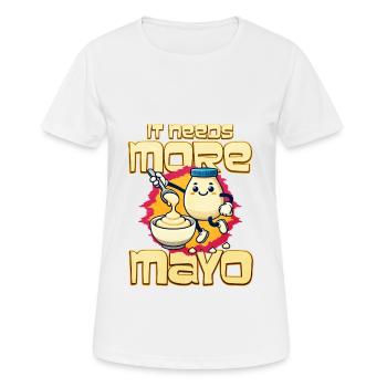 Mayonnaise - Frauen T-Shirt atmungsaktiv - Weiß - Vorne - AI Model Female 172 dark (172cm)