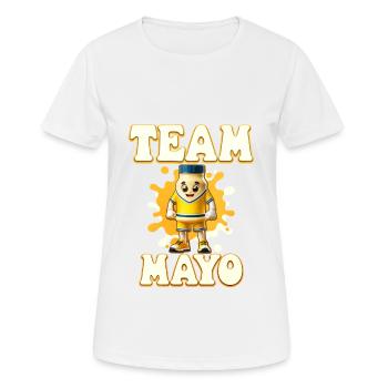 Mayonnaise - Frauen T-Shirt atmungsaktiv - Weiß - Vorne - AI Model Female 172 dark (172cm)