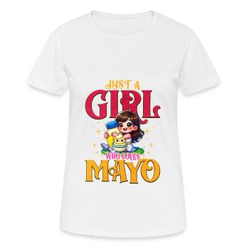 Mayonnaise - Frauen T-Shirt atmungsaktiv - Weiß - Vorne - AI Model Female 172 dark (172cm)
