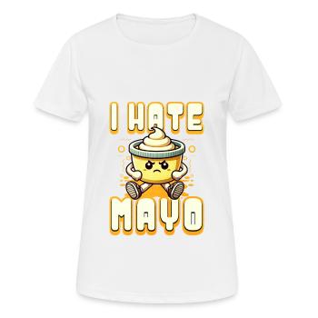 Mayonnaise - Frauen T-Shirt atmungsaktiv - Weiß - Vorne - AI Model Female 172 dark (172cm)