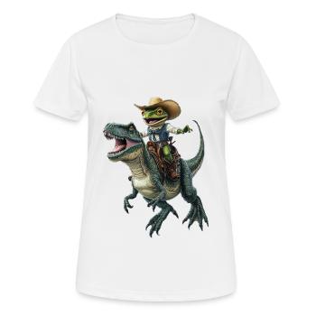 Frosch - Frauen T-Shirt atmungsaktiv - Weiß - Vorne - AI Model Female 172 dark (172cm)