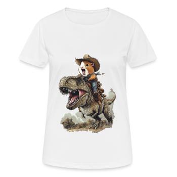 Meerschweinchen - Frauen T-Shirt atmungsaktiv - Weiß - Vorne - AI Model Female 172 dark (172cm)
