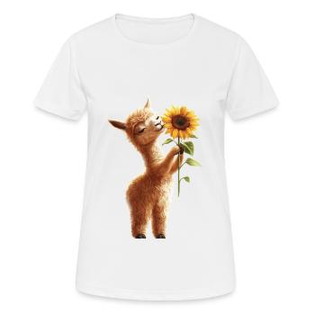 Adler - Frauen T-Shirt atmungsaktiv - Weiß - Vorne - AI Model Female 172 dark (172cm)