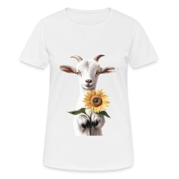Lama - Frauen T-Shirt atmungsaktiv - Weiß - Vorne - AI Model Female 172 dark (172cm)