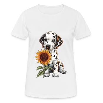 Dalmatiner - Frauen T-Shirt atmungsaktiv - Weiß - Vorne - AI Model Female 172 dark (172cm)
