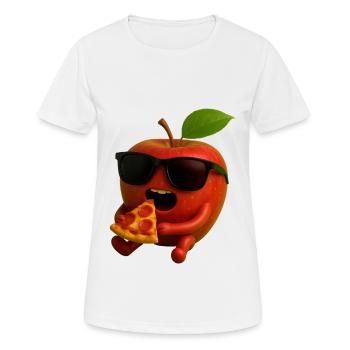 Apfel - Frauen T-Shirt atmungsaktiv - Weiß - Vorne - AI Model Female 172 dark (172cm)