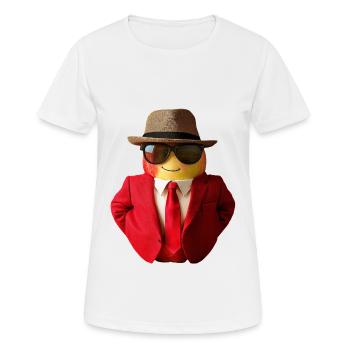 Apfel - Frauen T-Shirt atmungsaktiv - Weiß - Vorne - AI Model Female 172 dark (172cm)