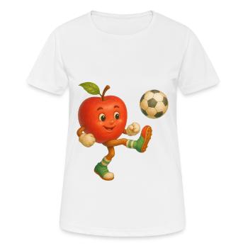 Apfel - Frauen T-Shirt atmungsaktiv - Weiß - Vorne - AI Model Female 172 dark (172cm)