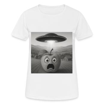 Apfel - Frauen T-Shirt atmungsaktiv - Weiß - Vorne - AI Model Female 172 dark (172cm)