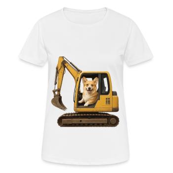 Corgi - Frauen T-Shirt atmungsaktiv - Weiß - Vorne - AI Model Female 172 dark (172cm)