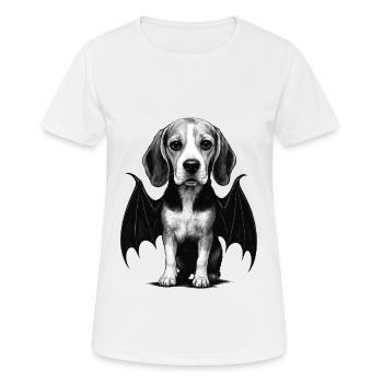Beagle - Frauen T-Shirt atmungsaktiv - Weiß - Vorne - AI Model Female 172 dark (172cm)